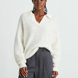 Everlane Women's V-Neck Sweater - Cream